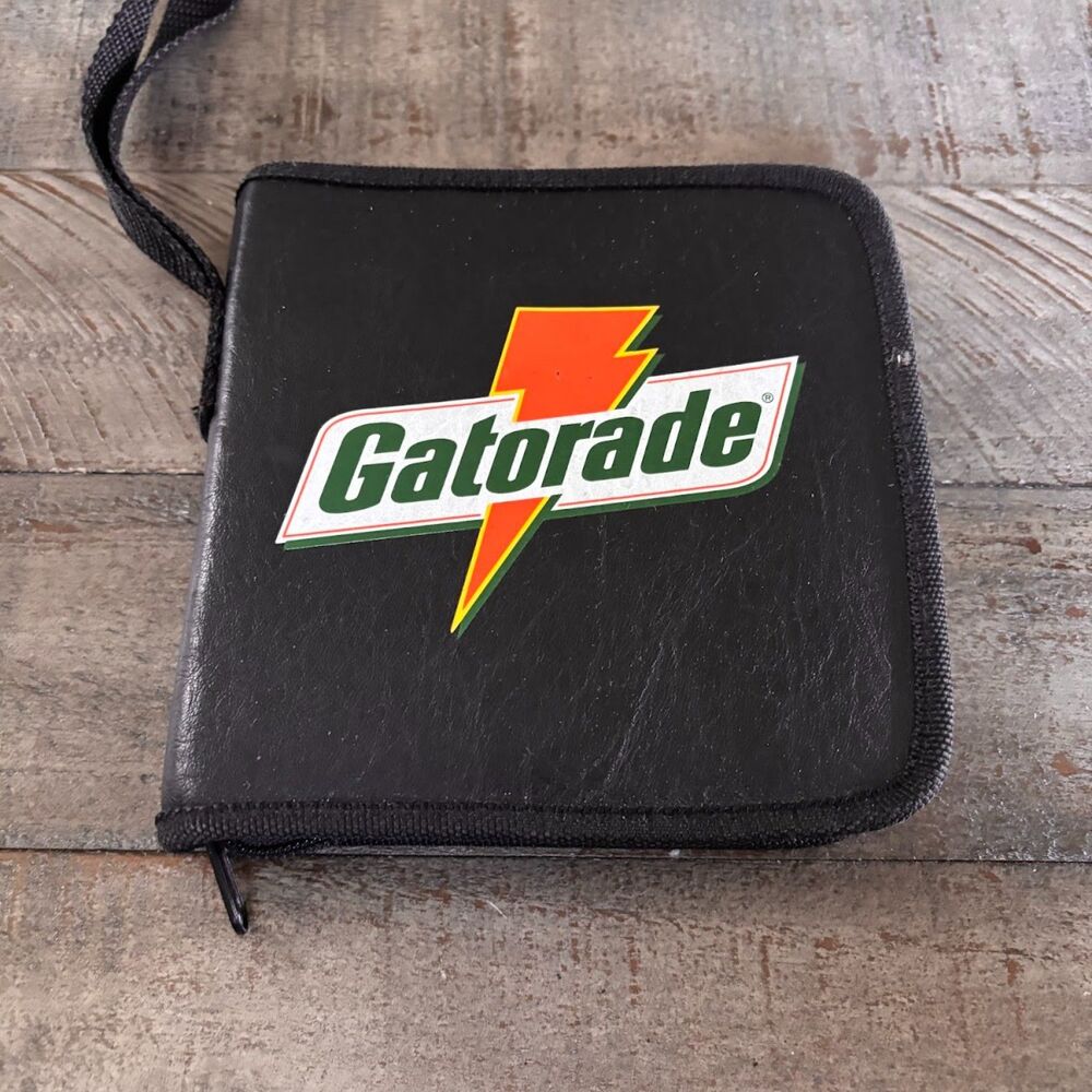 Vintage 90s NBA Gatorade Compact Disc CD Holder Travel Case Organizer